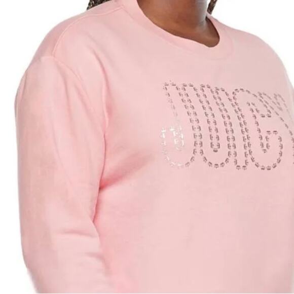 Juicy Couture Sweaters - Juicy Couture Women's Flamingo Pink
Crop Pullover Sweatshirt Xxl